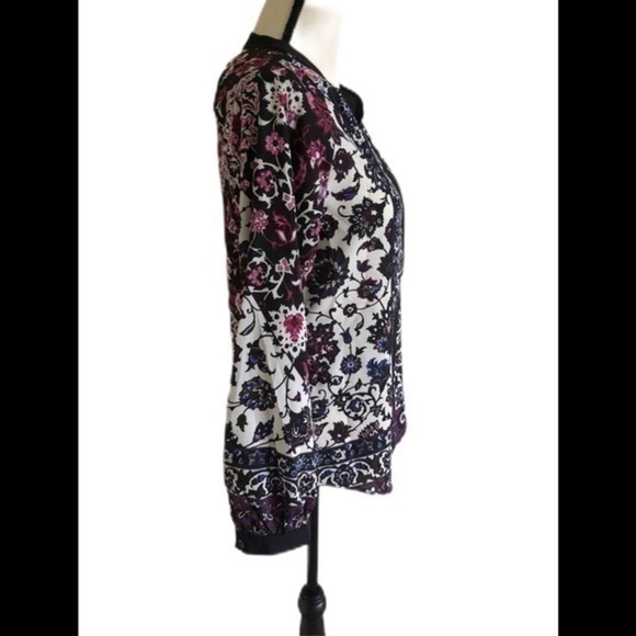 New York & Company Women Floral Blouse Siz… - Picture 2 of 4